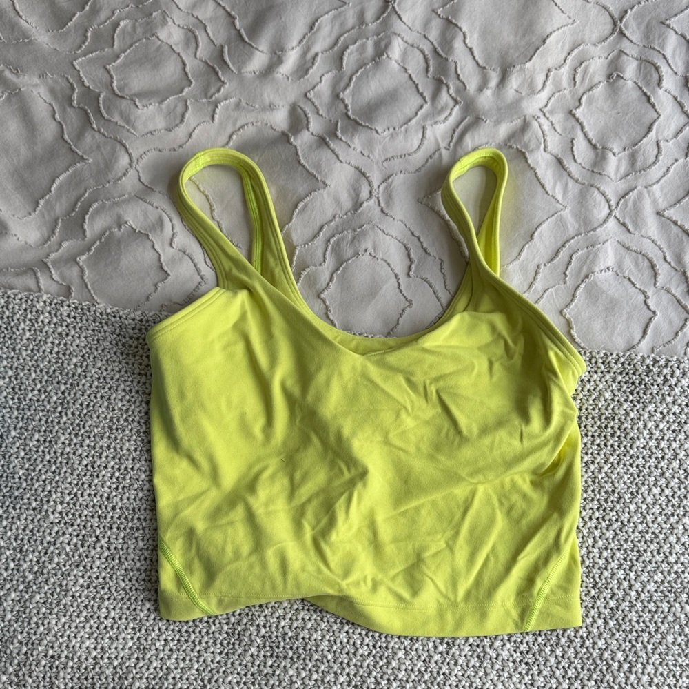 Highlighter Yellow Align Tank - Original Thin Straps (4)